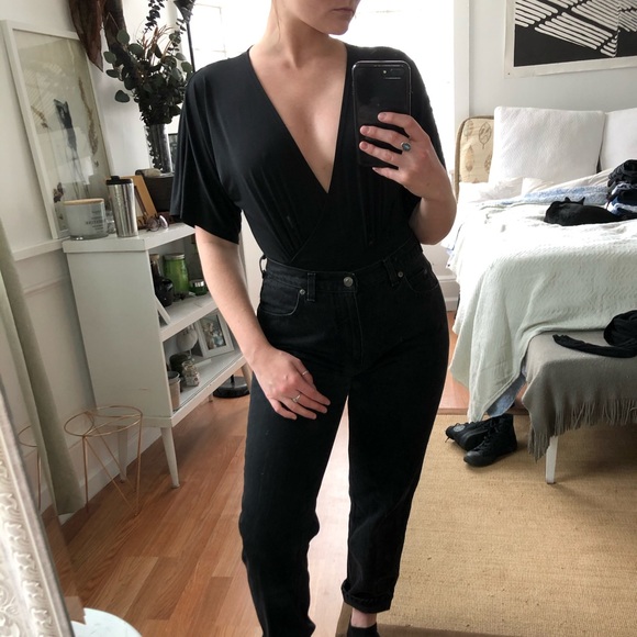 Charlotte Russe Tops - Charlotte Russe Deep V Bodysuit